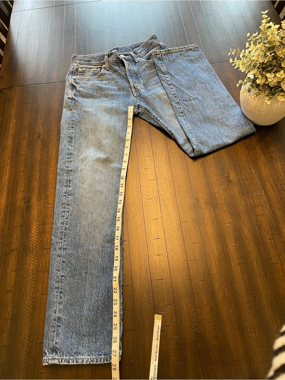Edwin Women's Blue Straight-Leg Jeans - Picture 5 of 7